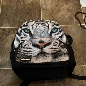 Camptown White Tiger 3D Animal Face Backpack Daypack School Bag.